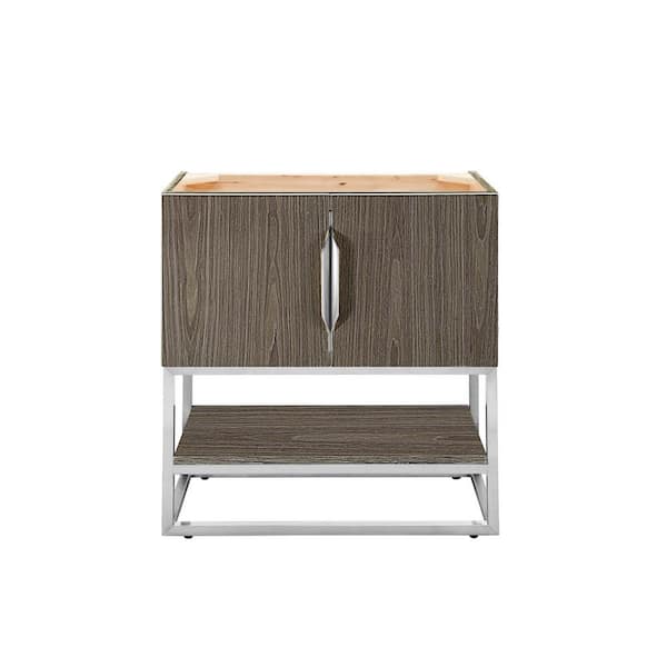 James Martin Vanities Columbia 31.5 in. W. x 15.4 in. D x 33.4 in. H Single Bath Vanity Cabinet without Top in Ash Gray