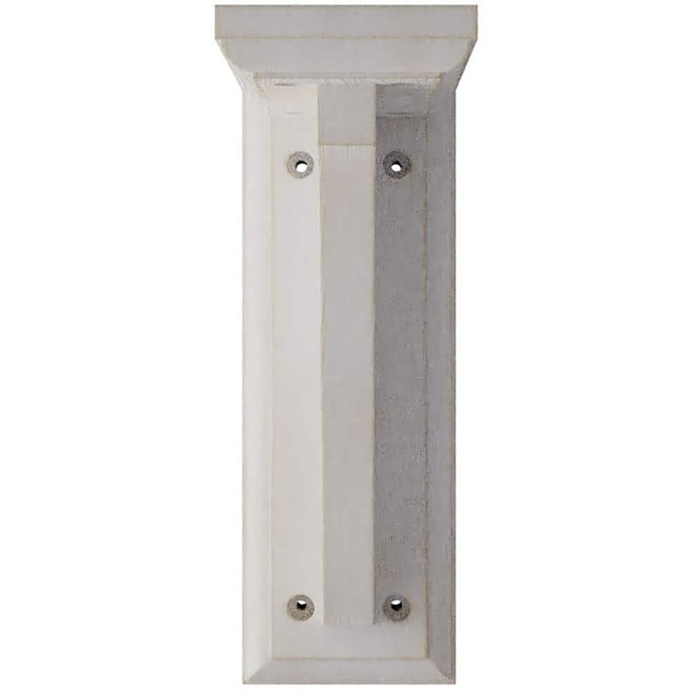 Chalk Dust White Rubberwood Vintage Decor Corbel Bracket