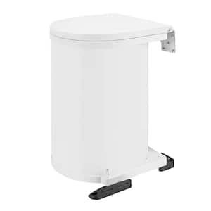 White 15 Litre Pivot Out Under Sink Trash Can