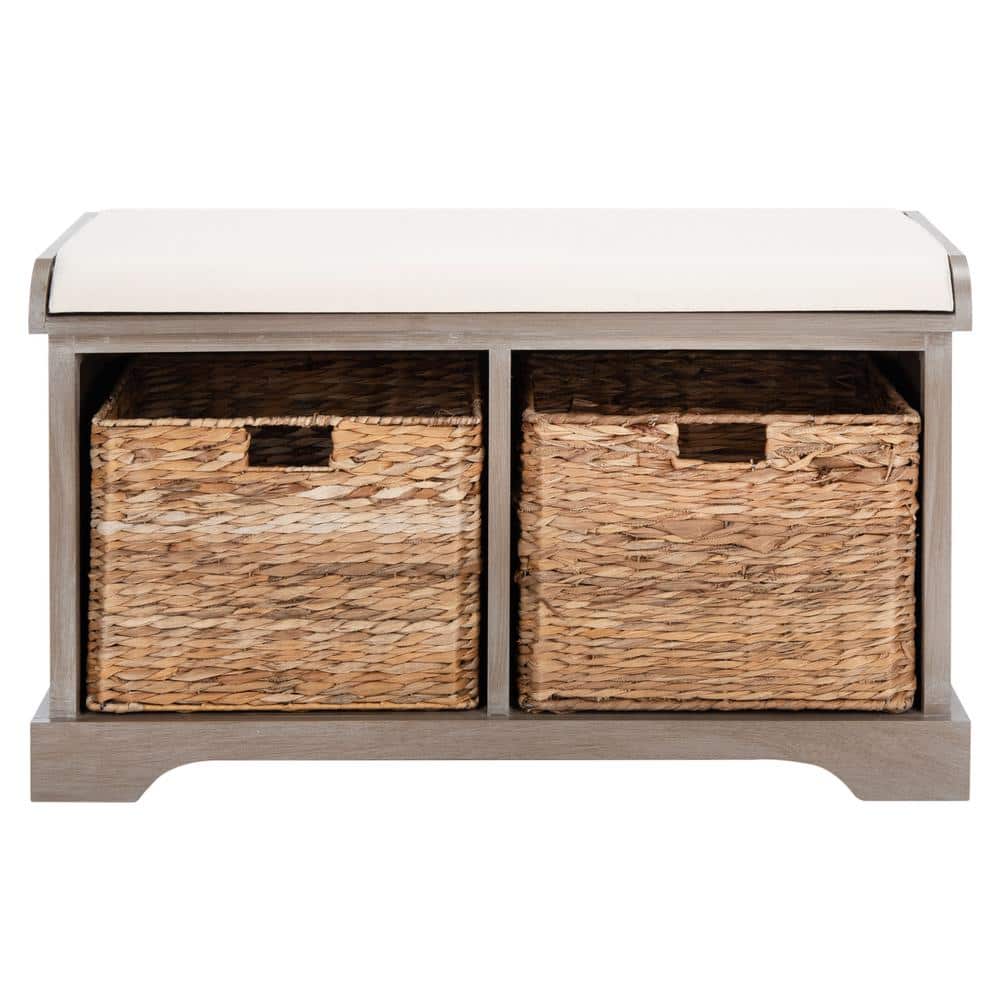Freddy Off-White Storage Bench