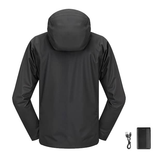 Heated Jacket for Men with 7. 4V Battery, Soft Shell Electric Heating Coat, Windproof Outerwear with 5 Heating Zones