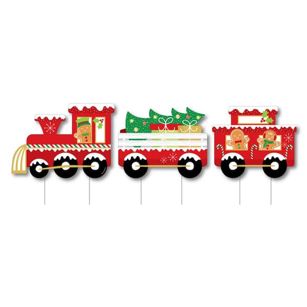 Big Dot of Happiness 16.5 in. H Christmas Train - Outdoor Lawn ...
