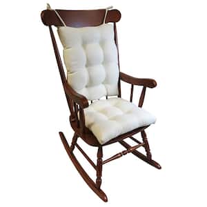 Gripper Omega Ivory Jumbo Rocking Chair Cushion Set