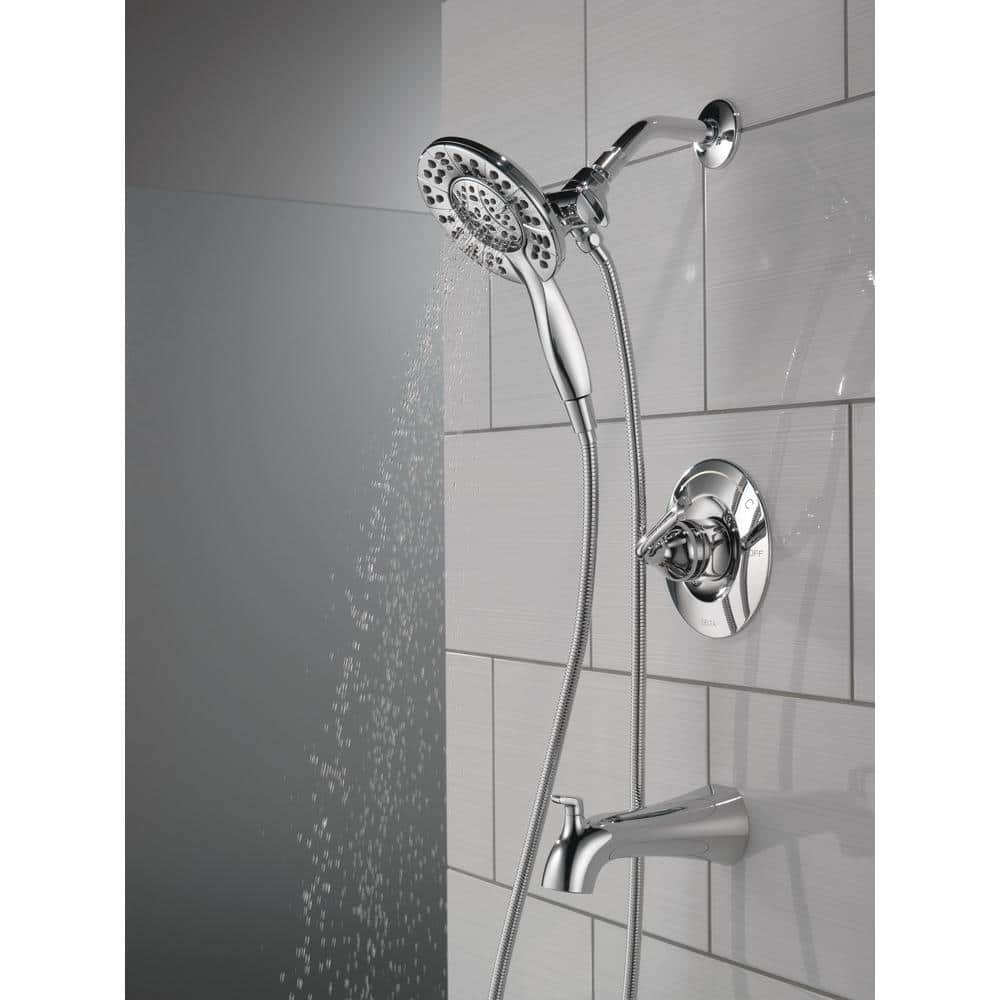 Chrome Dual-Function Wall Mounted Shower Faucet Set
