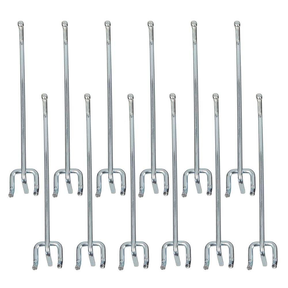 Pack of 100. 100-5" zinc coated Peg Hook for ⅛ inch or ¼ inch Pegboard 