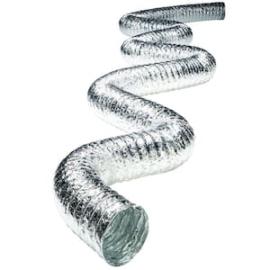 8 in. x 25 ft. Non-Insulated Flexible Aluminum Duct with Scrim