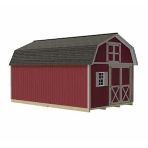 Handcrafted Homestead 12 ft. x 20 ft. Wood Barn Kit with Loft and Fortress Floor