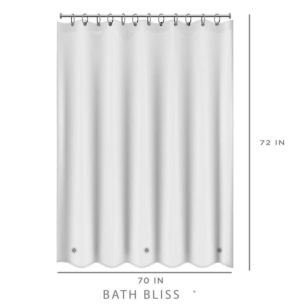 Frost PEVA Shower Curtain Liner with Stainless Steel Grommets