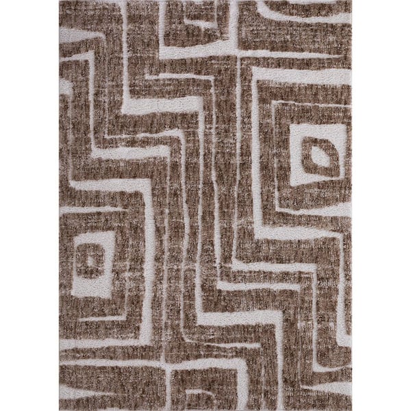 Aberdeen 5 ft. x 7 ft. Brown/Ivory Area Rug