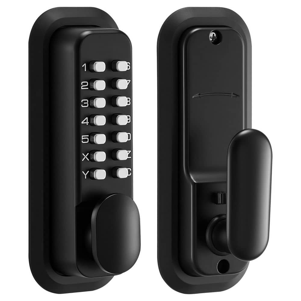 Mechanical Keyless Entry Door Lock, 4-7 Digits Code, 2.0 Code Upgrade, for Garden Gates, Indoor or Outdoor, Black price history on PriceWatchPro