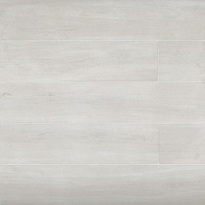 Arrowhead Rectangle 10 in. x 60 in. Matte White Porcelain Floor Tile (16.15 sq. ft./Case)