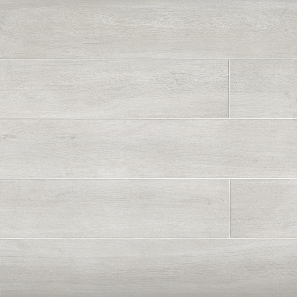 Bedrosians Arrowhead Rectangle 10 in. x 60 in. Matte White Porcelain Floor Tile (16.15 sq. ft./Case)