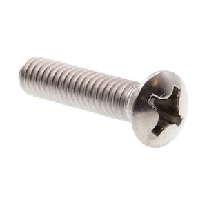 #12-24 x 1 in., Grade 18-8 Stainless Steel Phillips Drive Oval Head Machine Screws (25-Pack)