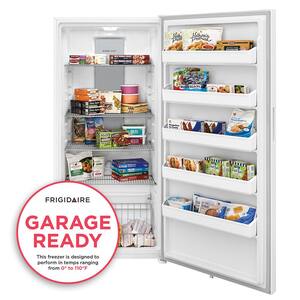 20.0 cu. ft Upright Freezer with Garage Ready, Power Outage Assurance, and EvenTemp, ENERGY STAR in White