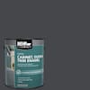 BEHR PREMIUM 1 gal. #PPU26-23A Dark Secret Satin Enamel Interior ...