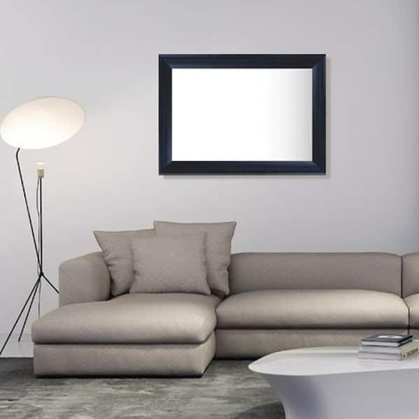 Unbranded Large Rectangle Black Mate Hooks Contemporary Mirror (42 in. H x 30 in. W)