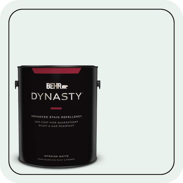 1 gal. #W-B-520 Glacial Tint Matte Interior Stain-Blocking Paint & Primer