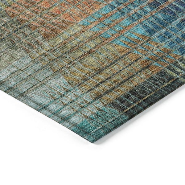 Chantille Machine Washable Indoor/Outdoor Abstract ACN828 Green 10 ft. x 14 ft. Area Rug