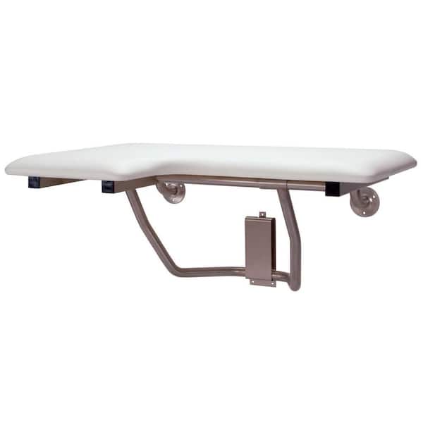 MUSTEE CareGiver 26 in. Right Hand Shower Seat Bench