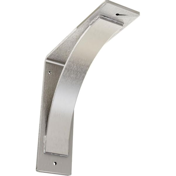 Ekena Millwork 3 in. W x 10 in. H x 10 in. D Stainless Morris Steel Bracket