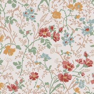 Shropshire Posy Antique Pink Non-Woven Paper Removable Wallpaper