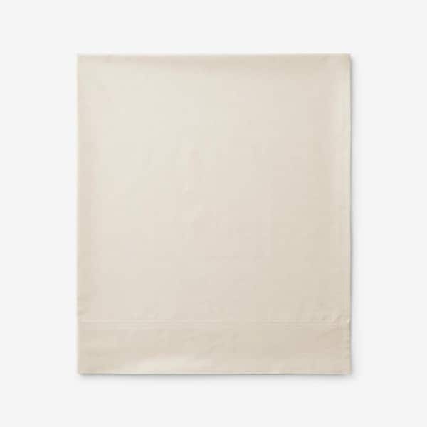 Legends Hotel Supima Cotton Percale Oatmeal Cotton King/Cal King Flat Sheet