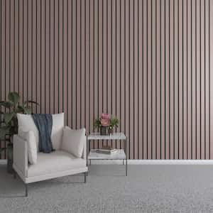 Light Walnut Acoustic Slat Wood Paneling for Soundproofing Walls - Squ –