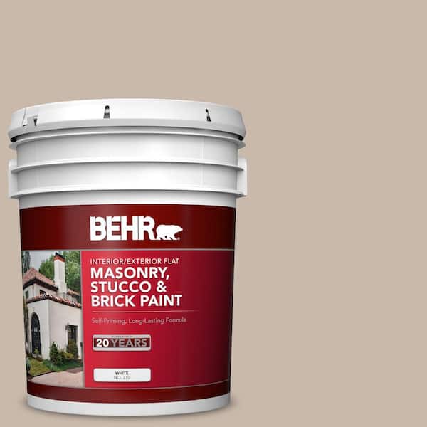 5 gal. #N230-3 Armadillo Flat Interior/Exterior Masonry, Stucco and Brick Paint