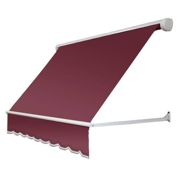 AWNTECH 64.5 inch Mesa Window Retractable Awning (24 in. H x 24 in. D) Burgundy