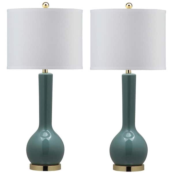 Long Neck Ceramic Table Lamp, Table With Lamp Attached Home Depot
