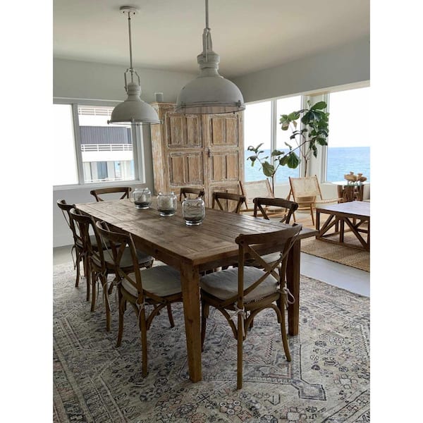Barny Ivory/Peach/Slate 2 ft. x 3 ft. Area Rug