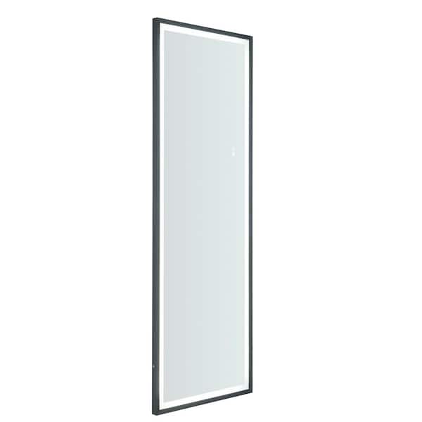 Unbranded 22 in. W x 65 in. H Rectangular Frameless LED Wall Mount or Floor Standing Modern Decorative Bathroom Vanity Mirror