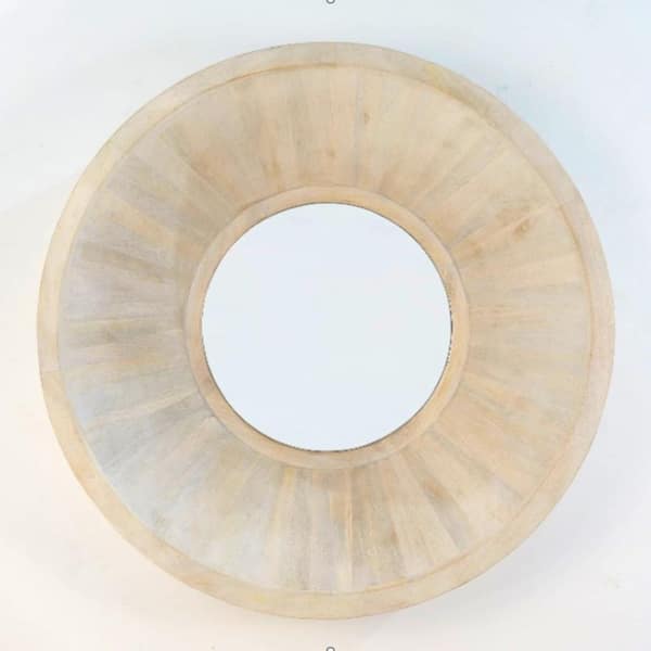 Urban Woodcraft 48 in. x 48 in. Solis Round Mirror