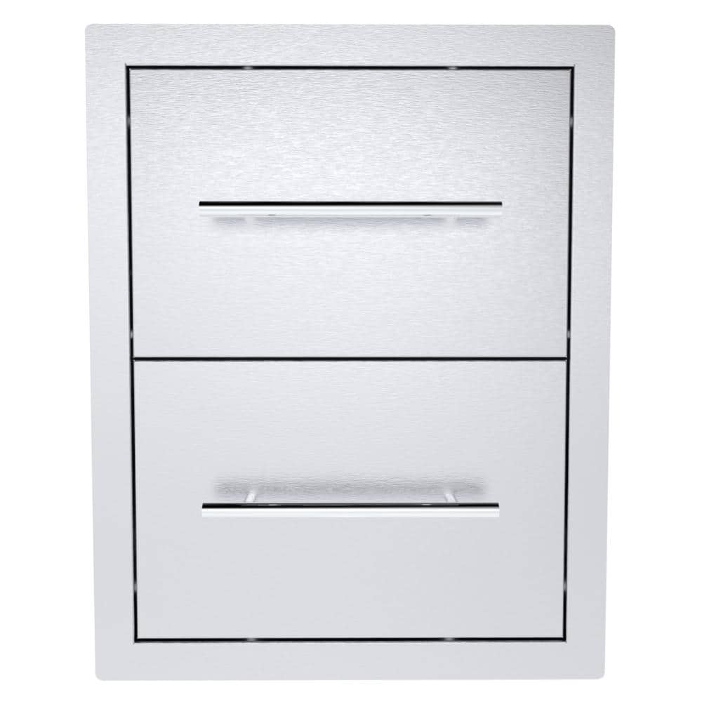 Texan 16" Stainless Steel Double Drawer Unit
