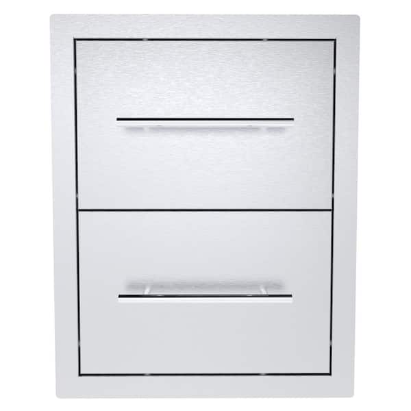 Sunstone Texan 16 in. Stainless Steel 2-Drawer Access Drawer unit