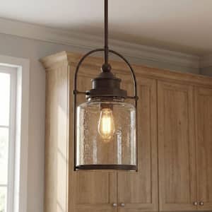 Payson 9.75 in. 1-Light Western Bronze Mini Pendant