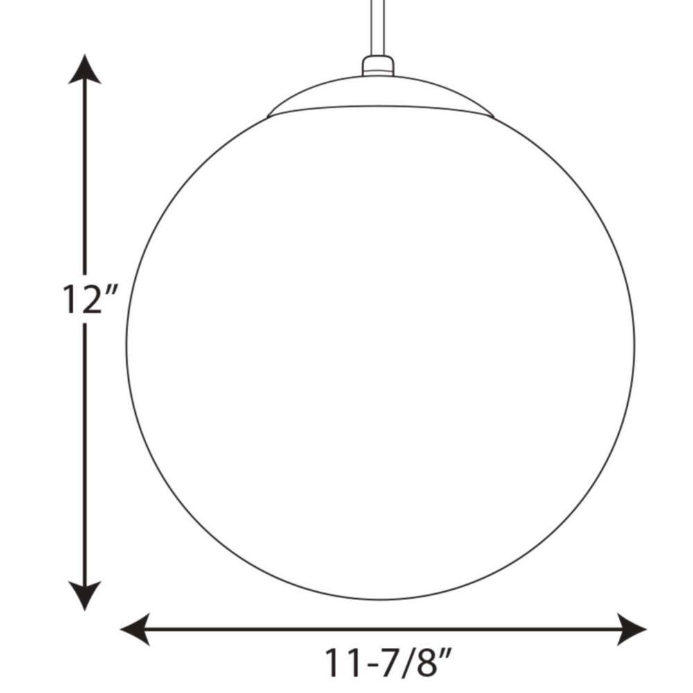 Satin White Glass Globe Pendant Light for Indoor Use