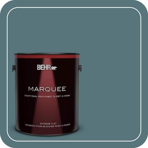 BEHR MARQUEE 1 gal. Home Decorators Collection #HDC-FL15-03 Blue Sage Flat Exterior Paint & Primer