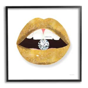 Oliver Gal 'LV Gold' Fashion and Glam Wall Art Canvas Print - Gold, White - 20 x 20