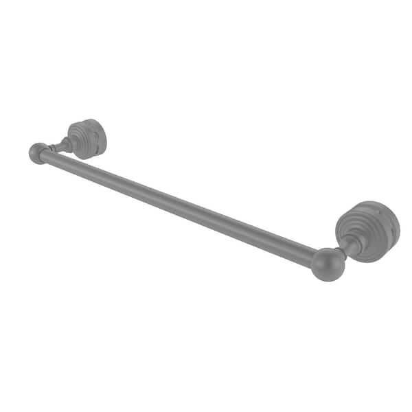 Allied Brass Waverly Place 18 in. Over-the-doorShower Door Towel Bar in Matte Gray