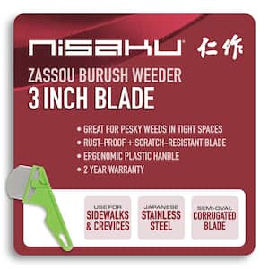 3 in. Blade Stainless Steel Rounded Weeder