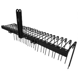 60 in. Pine Straw Rake w/Coil Spring Tines and 3 Point Hitch, Steel