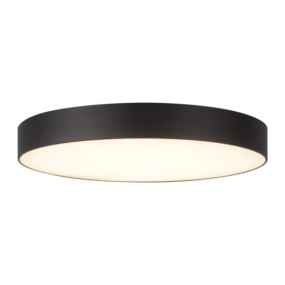 Musa 11-in Black dimmable LED Flush Mount price history on PriceWatchPro