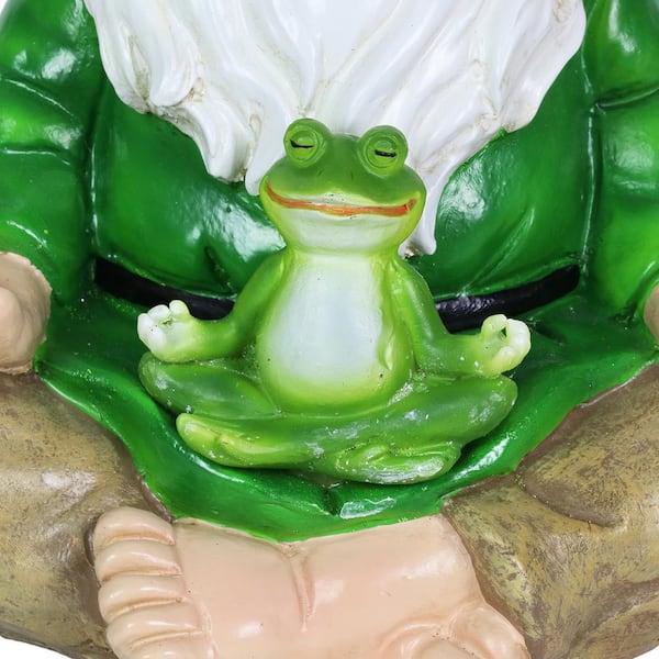 Meditating Lotus Frog Statue only $59.95 at Garden Fun