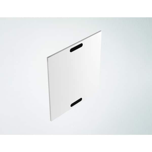 WeatherStrong Miami Shell White High Density Polythylene 0.63 in. x 28.5 in. x 30 in. Outdoor Kitchen Cabinet Base End Panel