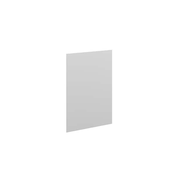 Ithaca Slab 24.875 in. W x 34.5 in. H x 0.75 in. D in Super White End Panel in Assembled Base Cabinet