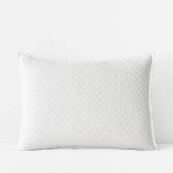 The Company Store Lucille White Cotton Standard Sham