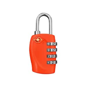 4 Digit Combination Padlock in Red - TSA Approved