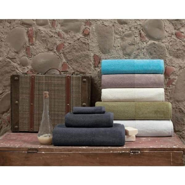 Enchante Home 6-Piece Anthracite Turkish Cotton Bath Towel Set (Unique) in  the Bathroom Towels department at