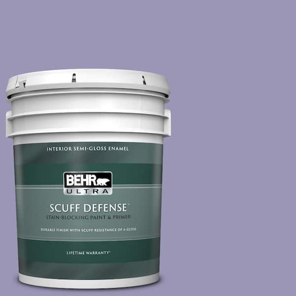 BEHR ULTRA 5 gal. #640D-5 June Berry Extra Durable Semi-Gloss Enamel Interior Paint & Primer